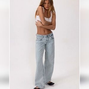 Motel Rocks Light Blue Flare Jeans